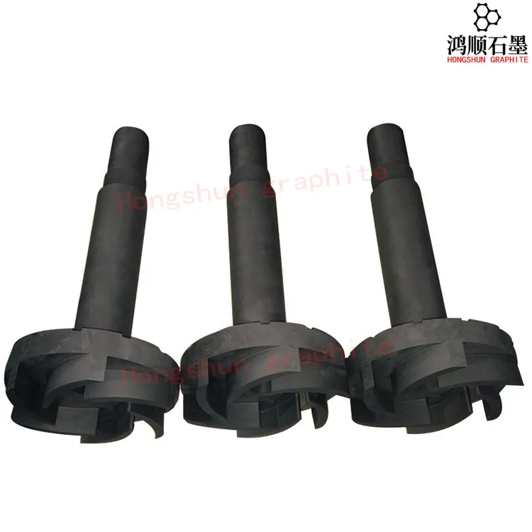 Flüssigkeitsrührender Graphitrotor